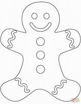 Gingerbread Man Coloring Pages Printable Drawing Plain Ginger Christmas Cookie Bread Sheet Girl Lebkuchenmann Template Men Outline Color Vorlage Colouring sketch template