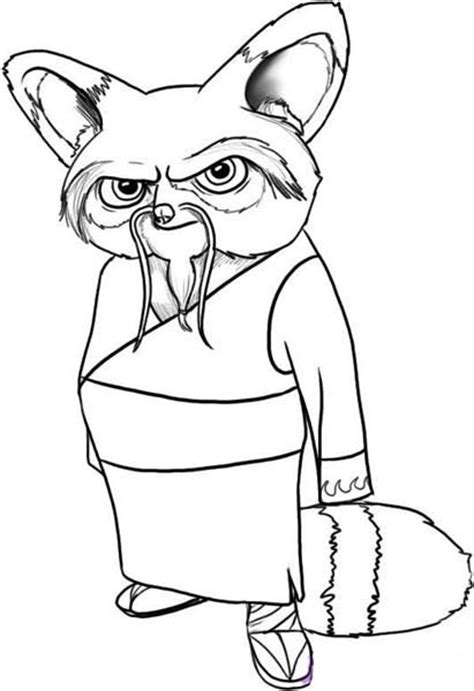 coloring pages kung fu panda images  pinterest