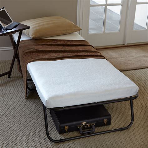 shop priage easy folding guest bed    single size foam mattress