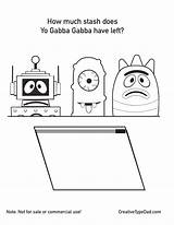 Yo Coloring Next Gaba Whatever Colouring Pages Sheets Printable Sheet Activities sketch template