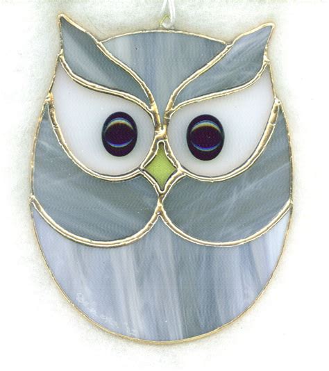 stained glass owl suncatcher owl stained glass patterns stained