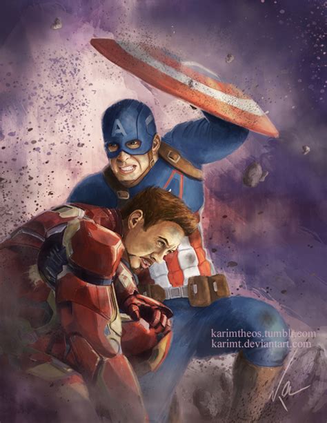 captain america and iron man by karimt on deviantart
