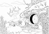 Coloring Hobbit Lord Pages House Adult Rings Ring Print Drawing Para Colorear Book Etsy Colouring Hole Lotr Printable Sheets Dibujo sketch template