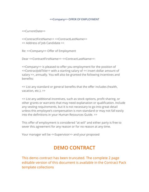 employment letter  hourly employee ployment