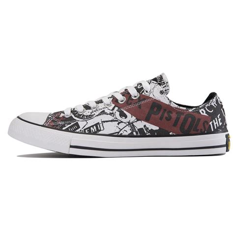 Converse Unisex Chuck Taylor All Star Sex Pistols White Sneakers For