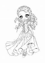 Coloring Pages Aphmau Chibi Sureya Princess Deviantart Cute Yampuff Once Time Upon Belle Aaron Anime Girl Kleurplaten Coloriage Printable Color sketch template