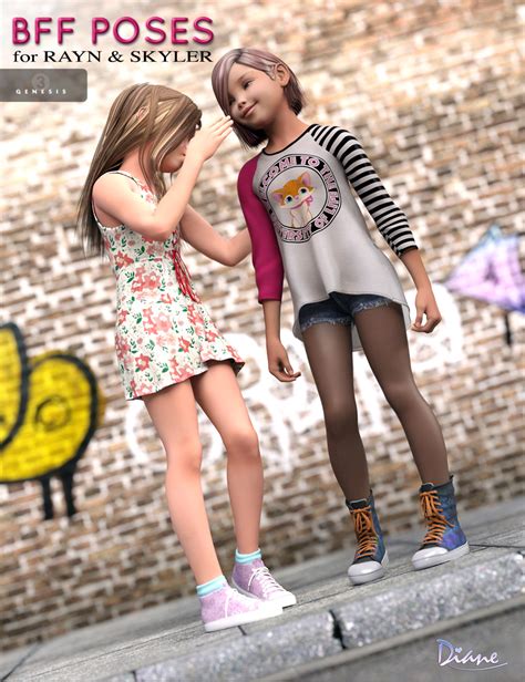 Bff Poses For Rayn And Skyler Genesis 3 Female S Daz 3d