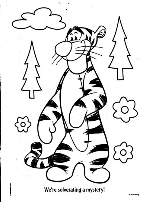 picture tigger coloring pages