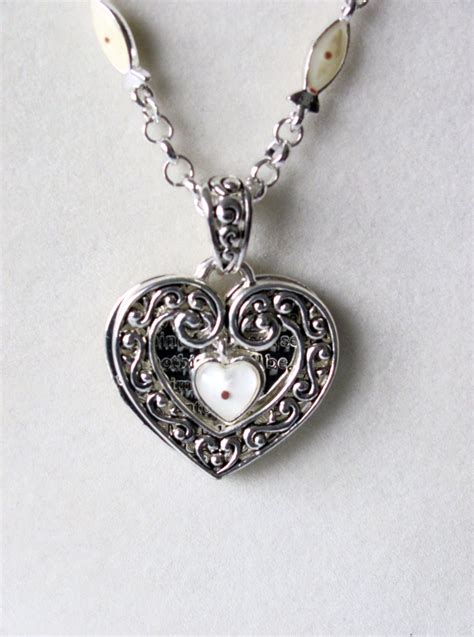 inspirational message double heart pendant  charm necklace vintage silver