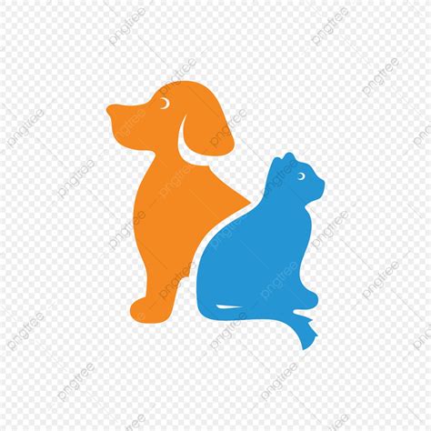 dog  cat silhouette vector design template template   pngtree