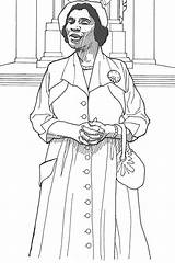 Coloring Pages Rosa Parks History Harriet Tubman Month Women Sojourner Truth African Printable American Color Walker Woman Madam Cj Famous sketch template