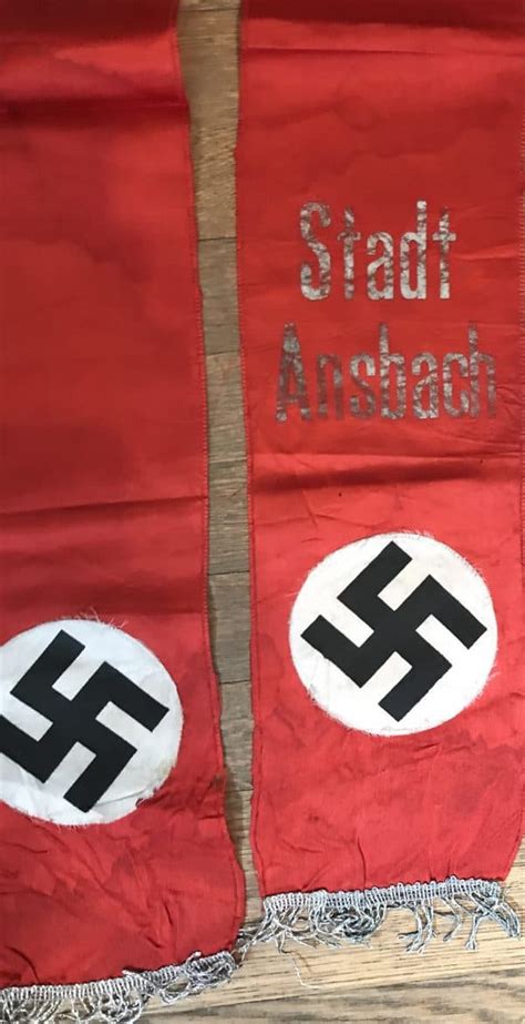Original Wwii German Nsdap Nazi Party Funeral Sash Brought Home By A