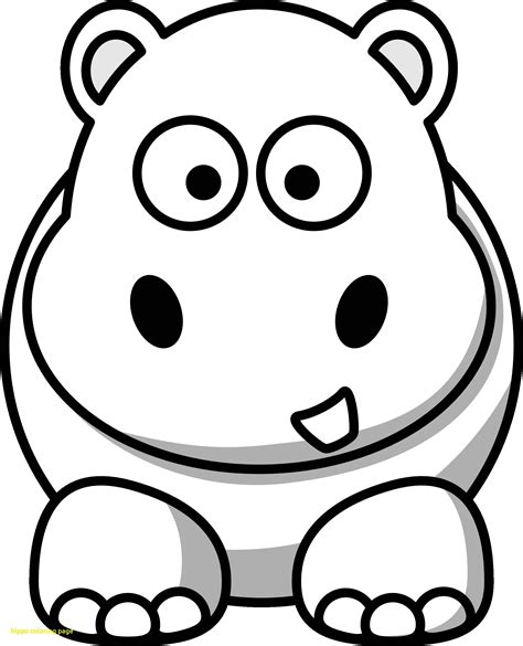 cute hippo coloring pages  getdrawings