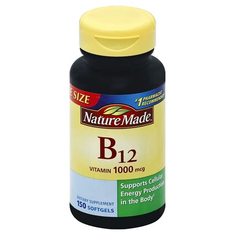 Nature Made Vitamin B12 1000 Mcg Softgels 150 0 Ct