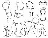 Pony Little Mlp Blank Draw Drawing Coloring Pages Own Bases Characters Body Template Drawings Outline Ponies Oc Craft Party Paper sketch template
