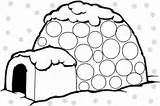 Coloriage Igloo Hiver Imprimer Ours Coloring Dessin Colorier Polaire Getcolorings Et Sur Dessins Animaux Noel Printable Un sketch template