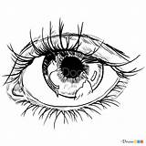 Eye Realistic Draw Eyes Drawings Anya Other Drawdoo sketch template