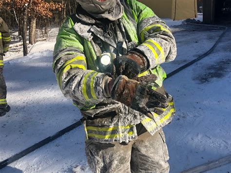 wisconsin fire chief photo  viral shows ice coating