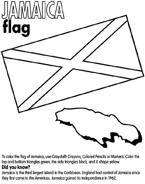 jamaica coloring page