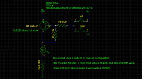 solve  single transistor latch mystery hackaday