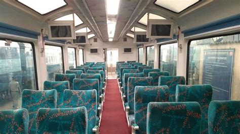 with glass roof and rotating chair vistadome coach rolls out on mumbai