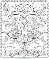 Coloring Pages Printable Folk Nordic Adult Scandinavian Book Dover Publications Colouring Color Doverpublications Designs Books Haven Creative Adults Welcome Pattern sketch template