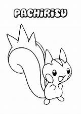 Pokemon Kleurplaten Pachirisu Stitch Mudkip Getdrawings Minun Plusle Chimchar sketch template