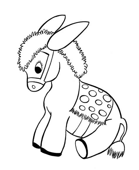 printable donkey coloring pages  kids