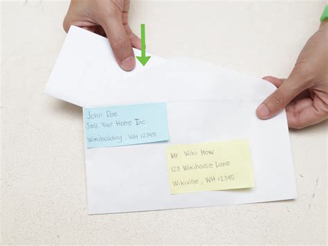 ways  fold  insert  letter   envelope wikihow