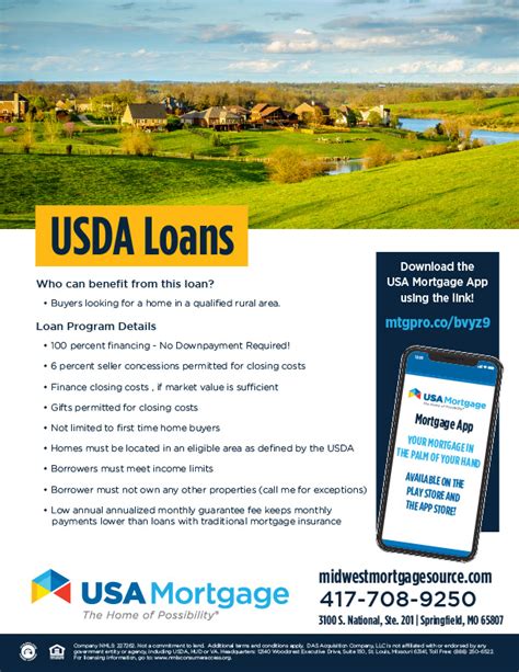 usda loans usa mortgage springfield region