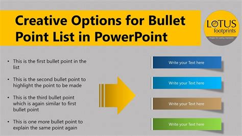 powerpoint tips  tricks creative options  bullet point list