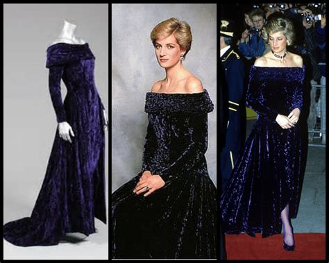 Lady Diana Velvet Dress Princess Diana S Iconic Travolta Midnight