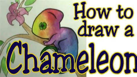 how to draw a chameleon youtube