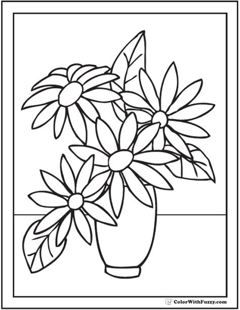 flowers coloring pages   getcoloringscom  printable