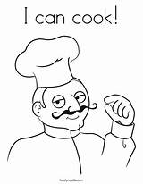 Coloring Cook Pages Chef Twistynoodle Baker Worksheets Print Customizable Books Template Noodle Mini Food Drawing Grow When Male Want Ll sketch template