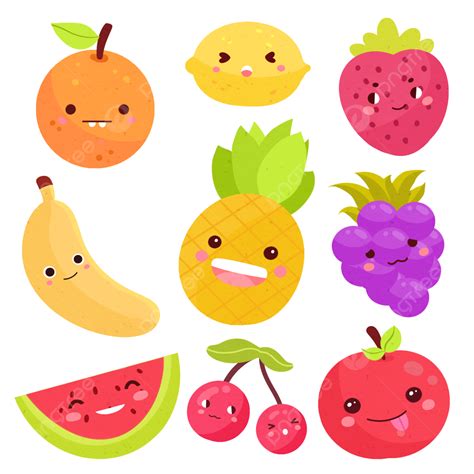 fruits cute clipart hd png cartoon cute fruit fruit cartoon fruit hand painted fruits png