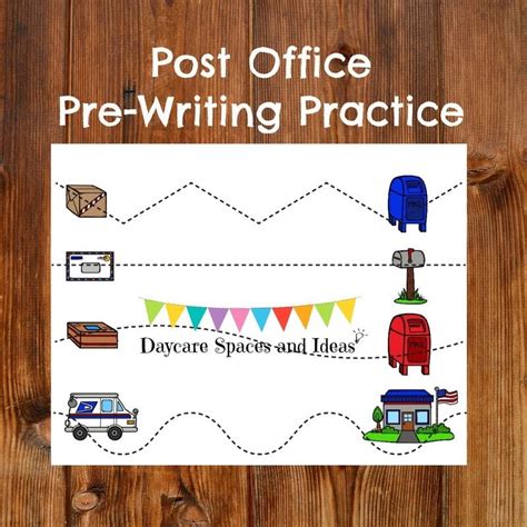 preschool post office printables printable templates