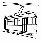 Tramway Coloring sketch template