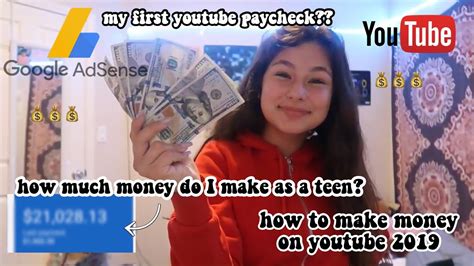how much money i make on youtube how to make money as a teen 2019 youtube