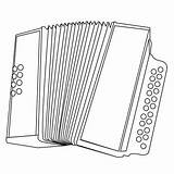 Coloring Accordion Instrument Hellokids sketch template
