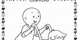 Rosie Caillou Coloring sketch template