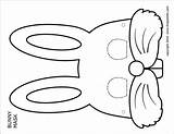 Mask Animal Printable Masks Drawing Craft Kids Crafts Bunny Print A4 Cat Drawings Letter Size sketch template