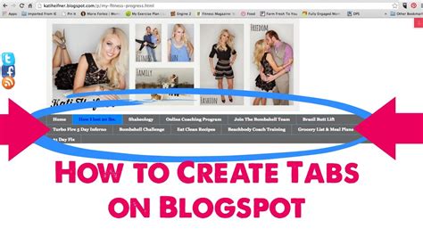 create tabs  pages  blogspotcom youtube