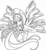 Winx Sirenix Coloring sketch template