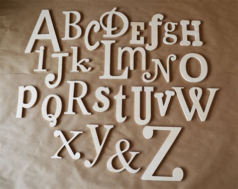 Sale Unfinished Wooden Alphabet Set Wooden Letter Alphabet