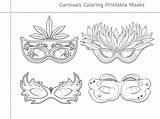 Carnival Masks sketch template