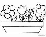 Easter Flower Coloring Pages Color Popular Coloringhome sketch template