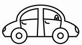 Car Coloring Pages Simple Easy Cars Kindergarten Printable Clipart Color Boys Getcolorings Coloringhome Library Comments sketch template