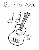 Coloring Pages Rock Star Getcolorings sketch template
