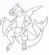 Garchomp sketch template